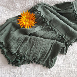 Soft Surroundings Tiered Pom Pom Skirt